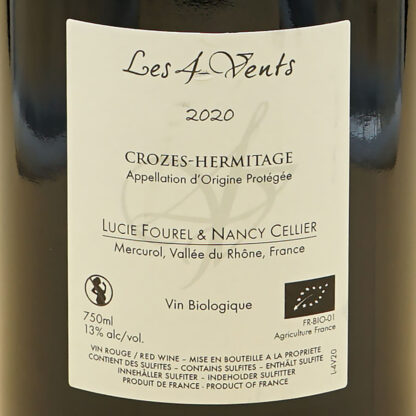 Domaine les 4 Vents 2020 Rouge 75 cl – Image 3