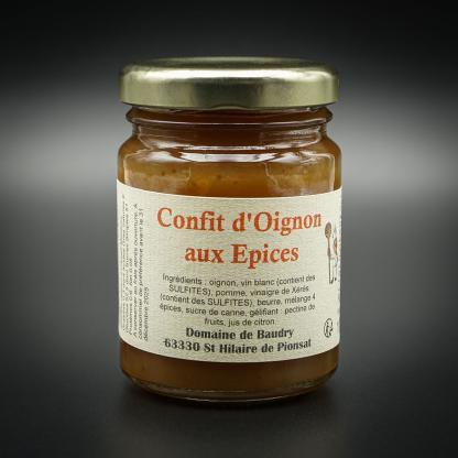 Chutney d'Oignon aux Epices 100g - Confit d'oigne 4 épices