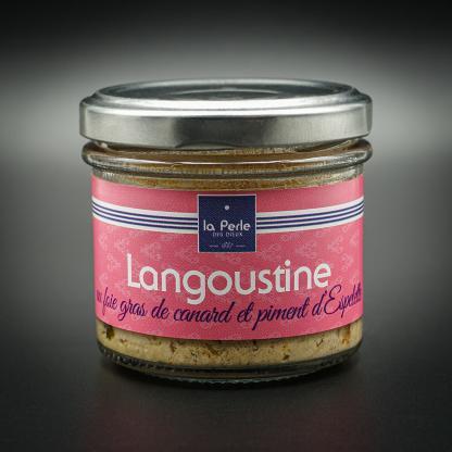 Langoustines au foie gras de canard et piment d'Espelette