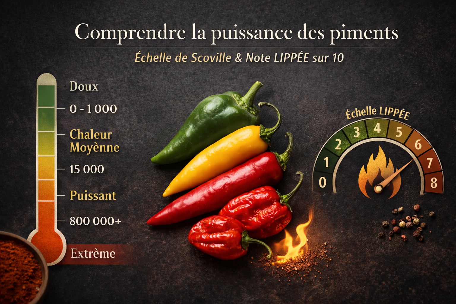 échelle de Scoville - note Lippée