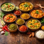 les différents curry et plats associés